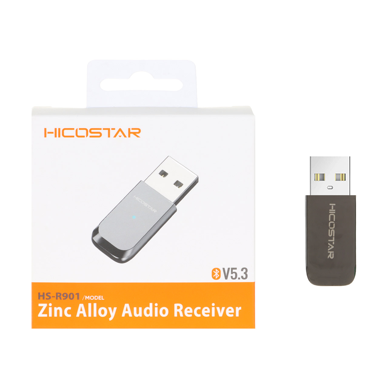 دانگل بلوتوث گیرنده صدا Hicostar مدل HS-R901 - خاکستری تیره